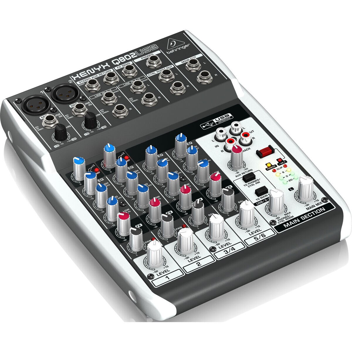 Behringer Q802USB Premium 8Input Mixer with USB Interface